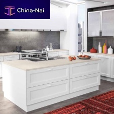 Traditional kitchen GINEVRAwoodenislandwith handle