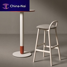 Contemporary high bar table CRAYONlaminateHPLsteel base