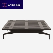 Double bed LEGNOLETTO / LL0singlecontemporarycast aluminum