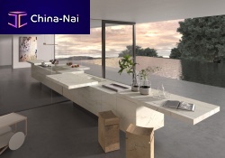 Outdoor kitchen K-IN / K-OUTcontemporarystonestainless steel