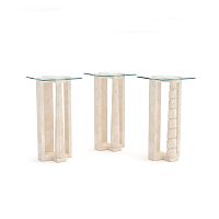 Marble base high bar table High Frame contemporaryglasssquare