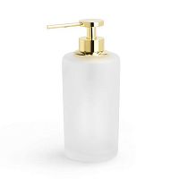 Commercial soap dispenser SATINhomefree-standinggold-plated brass