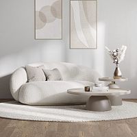 Contemporary chaise longue mary fabricmetal2-person