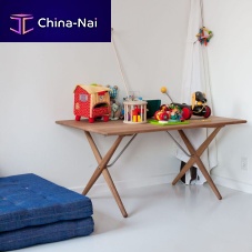 Contemporary coffee table pp84solid woodwooden baserectangular