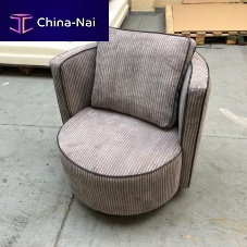 Contemporary armchair KENZOfabricbeechwith removable cushion