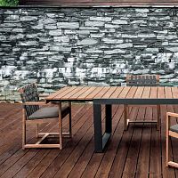 Contemporary chair NETWORK 159 outdoorindoorteak