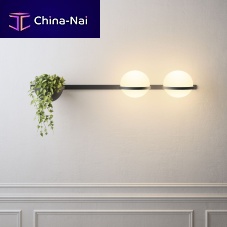 Contemporary wall light Palmaindoorblown glassaluminum