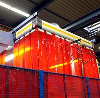Modular extractor hood FlexHoodfor welding robotsceiling-mounted
