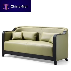 Contemporary sofa CVE033Pleatherwooden