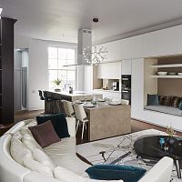Contemporary kitchen 201511woodenlaminateisland