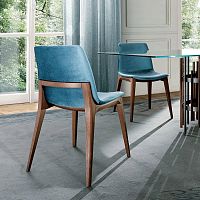 Contemporary dining chair ELLENindoorfabricleather