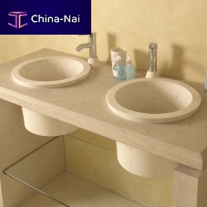 Countertop washbasin BORRZEstonewith counterdouble
