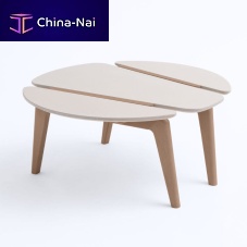 Original design coffee table MACARON solid woodsolid wood baseround
