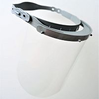 Polycarbonate protection visor V2with eye protectionfull-facebox of 10