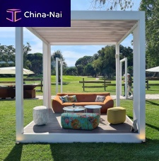 Aluminum gazebo ILO 7300aluminum framefor public spacefor hotel