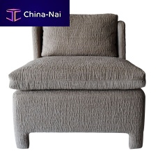 Contemporary fireside chair SLIPPERleatherfabric