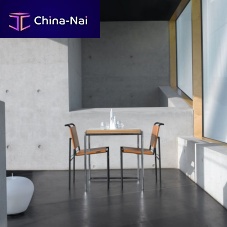 Contemporary dining table Jean HPLchrome steel baserectangular