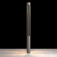 Contemporary light column FORTRESSextruded aluminumLEDoutdoor