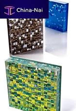 Panel cladding REFLECTIONS acrylicreflectivepatterned