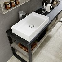 Countertop washbasin C002ceramicwith counterrectangular