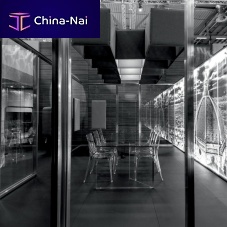 Laminated glass panel LASERpatternedtransparenttranslucent