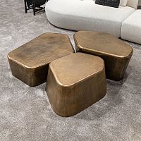 Contemporary coffee table SEATTLEbronzebronze basehome