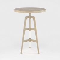 Contemporary high bar table FLAMINGOwoodenmetalround