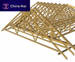 Wooden roof framing beam