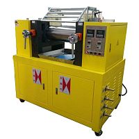 Rotary drum mixer batchwith coolerdisperser