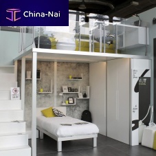 White children's bedroom furniture set 301melamineanodized aluminumunisex