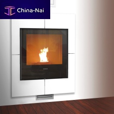Pellet fireplace insert IDRA MAXIcast ironnatural convectioncontemporary