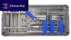 Spinal osteosynthesis surgery instrument kit sterile