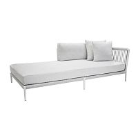 Contemporary chaise longue OTTIropealuminumoutdoor