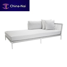 Contemporary chaise longue OTTIropealuminumoutdoor