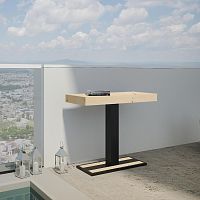Contemporary sideboard table Mimosafiraluminumiron base