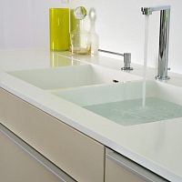 Double kitchen sink IMAGE 14Corian®integratedcontemporary