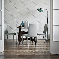 Contemporary chair Bella HPindoorfabricleather