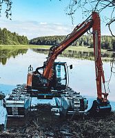 Rail-mounted undercarriage BIG FLOAT E10for heavy vehicles