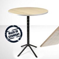 Contemporary high bar table EVOLUTIONHPLchrome steel basepowder-coated steel base
