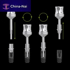Implant abutment extraction instrument for implant analogue