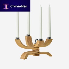Stained wood candelabra NORDIC LIGHToak