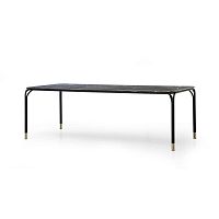 Contemporary dining table V240 marblelacquered metal baserectangular