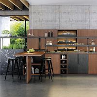 Contemporary kitchen NATUREwoodenstonesteel