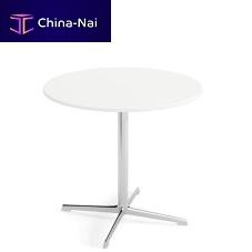 Contemporary table FREDMDFpainted aluminum baseround