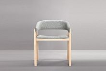 Contemporary chair OSLOindoorfabricwooden base
