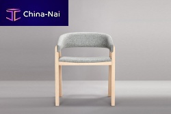 Contemporary chair OSLOindoorfabricwooden base