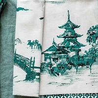 Upholstery fabric AMAZING GARDEN for curtainpatternedgreen