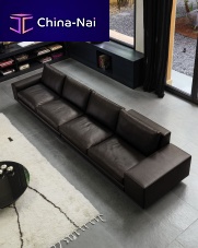Modular sofa AGONcontemporaryfabricleather