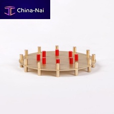 Brass trivet ELEMENTAironround