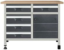 Wooden workbench 80715-drawer